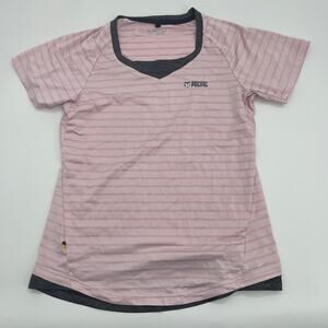 PACIFIC Women's Golf Shirt Striped Lightweight Short Sleeve Pullover Shirt